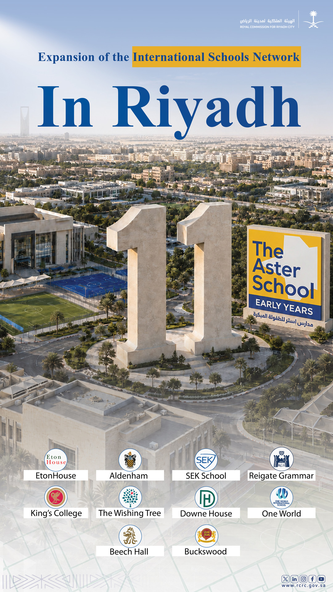 Infographic: Riyadh's international schools network expands to 11 schools with The Aster School