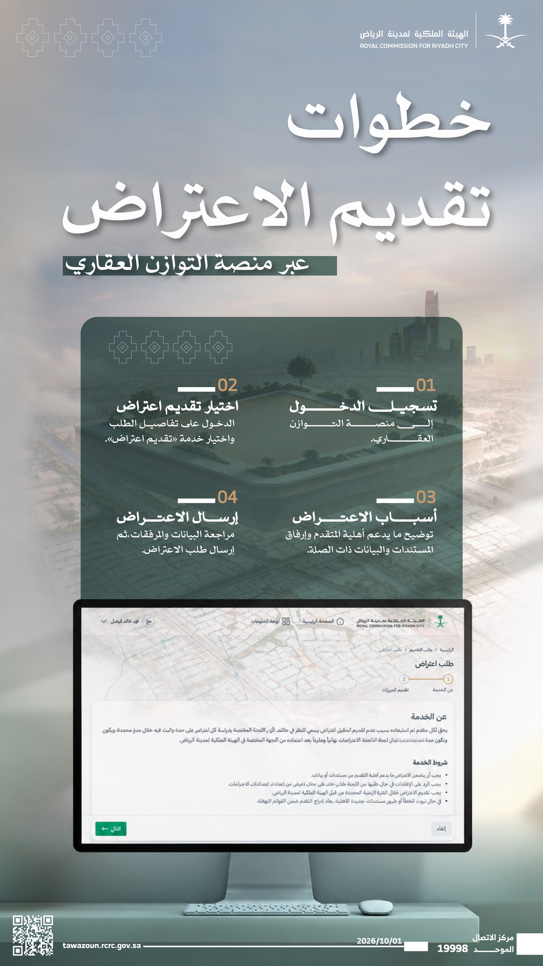 إنفوغرافيك عن آلية اعتراضات التوازن العقاري