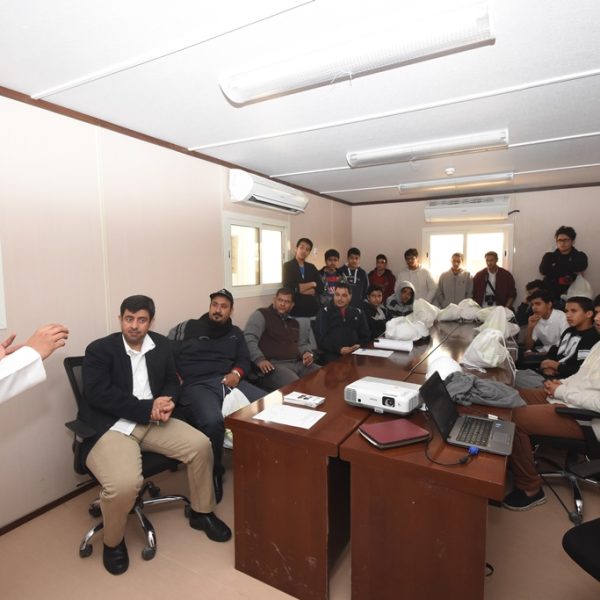 Al-Manahij High School Students in a visit to San’ah TBM