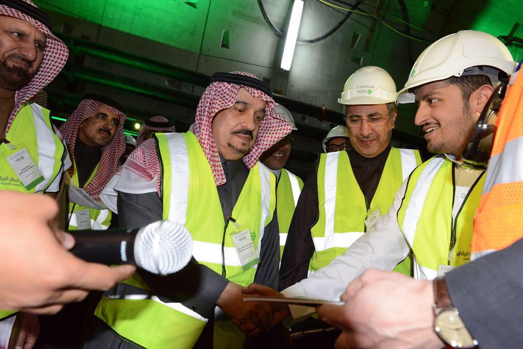 HRH Prince Faisal bin Bandar inspects works of Riyadh Metro Green Line Tunnel 