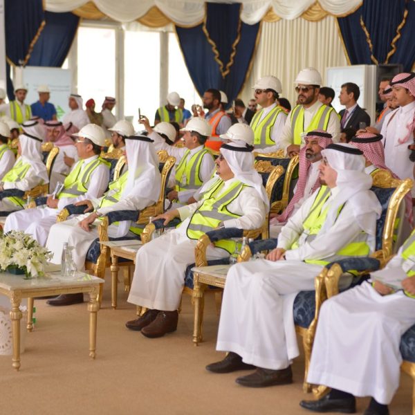 Faisal bin Bandar patronizes a celebration marking ‎completion of Dhafrah TBM works ‎