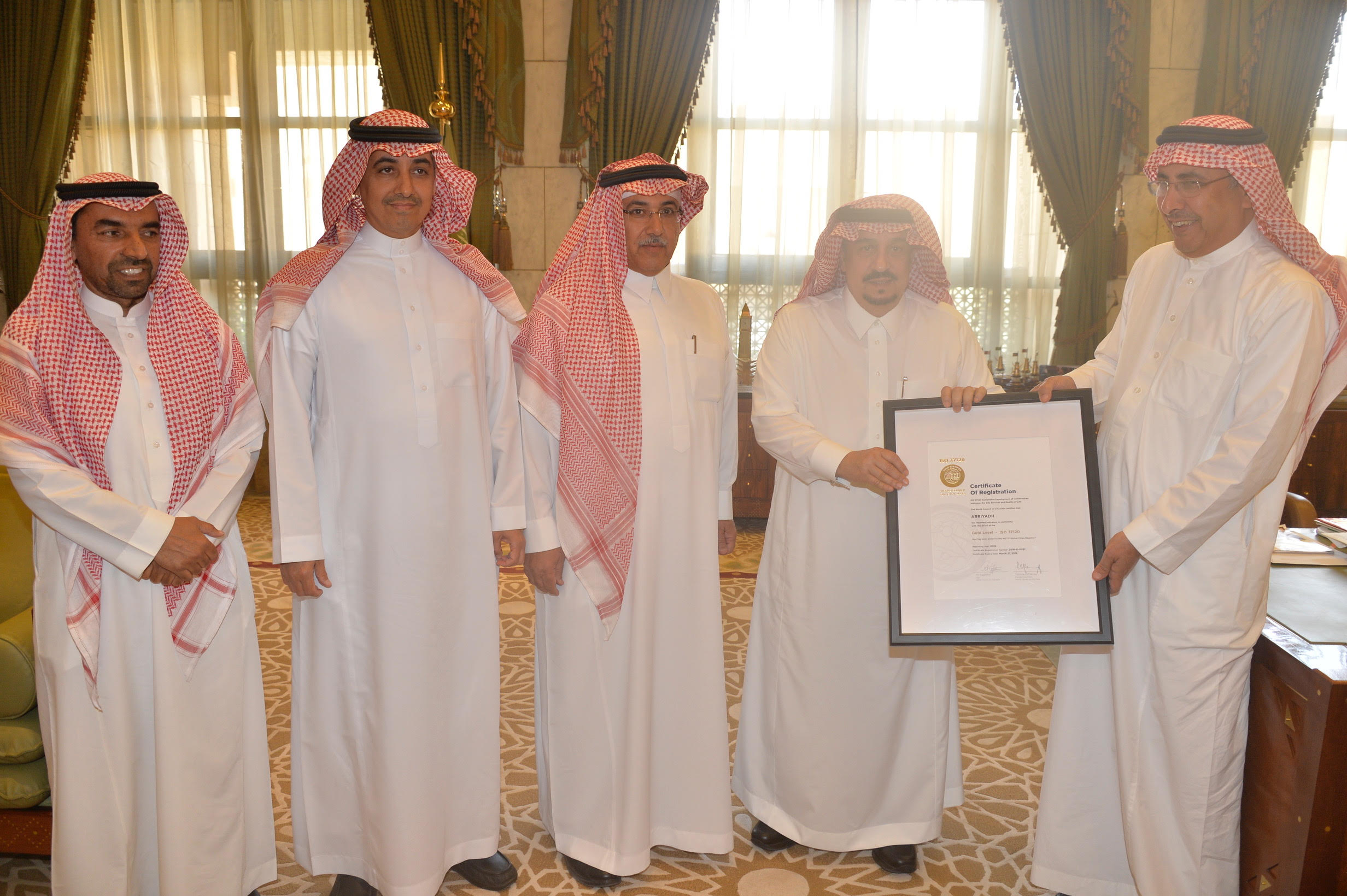 مدينة الرياض تفوز بشهادة ‏WCCD ISO 37120‎‏ الذهبية
