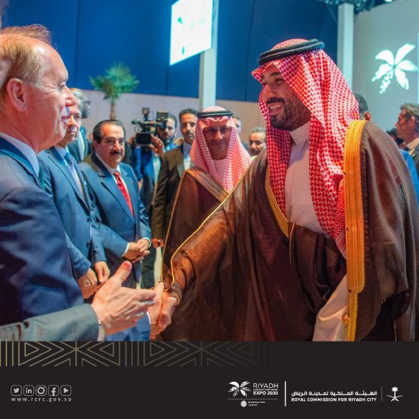 سمو ولي العهد يُشارك في حفل استقبال المملكة الرسمي لترشح الرياض لاستضافة إكسبو 2030