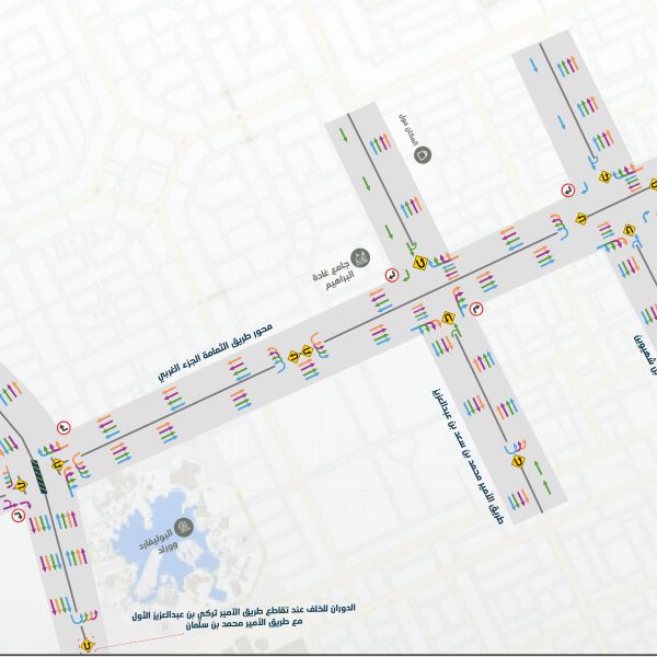Road Axis Development Program: RCRC Announces Traffic Diversion on Western ‎Section of Thumama Road Axis ‎