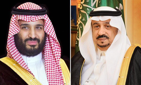 الأمير فيصل بن بندر يهنئ ولي ولي العهد على الإعلان عن مشروع (القِدِيّة)