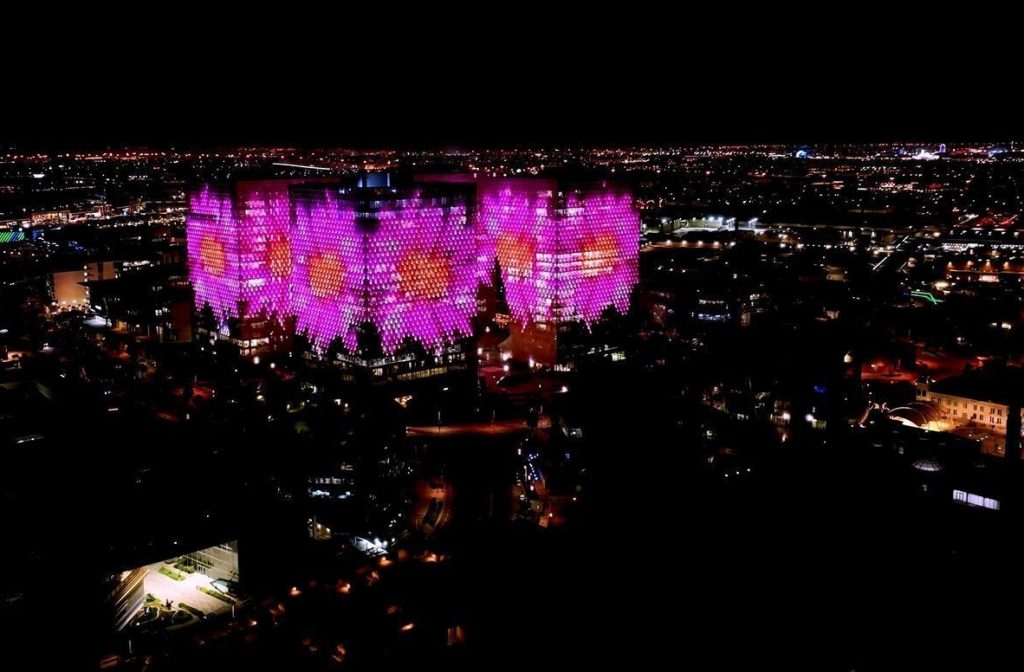 Highlights from past Noor Riyadh light-art installations