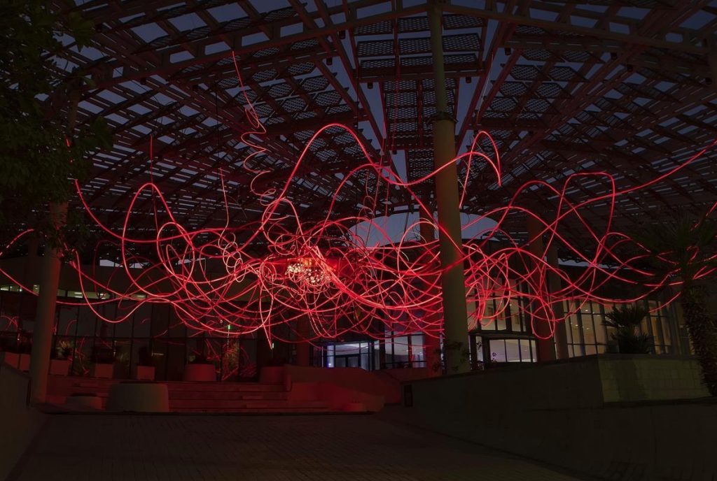 Highlights from past Noor Riyadh light-art installations