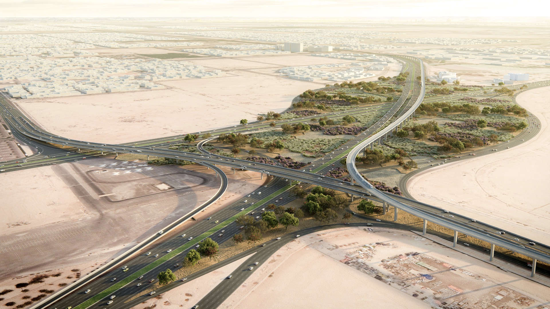 مشروع تطوير طريق الثمامة