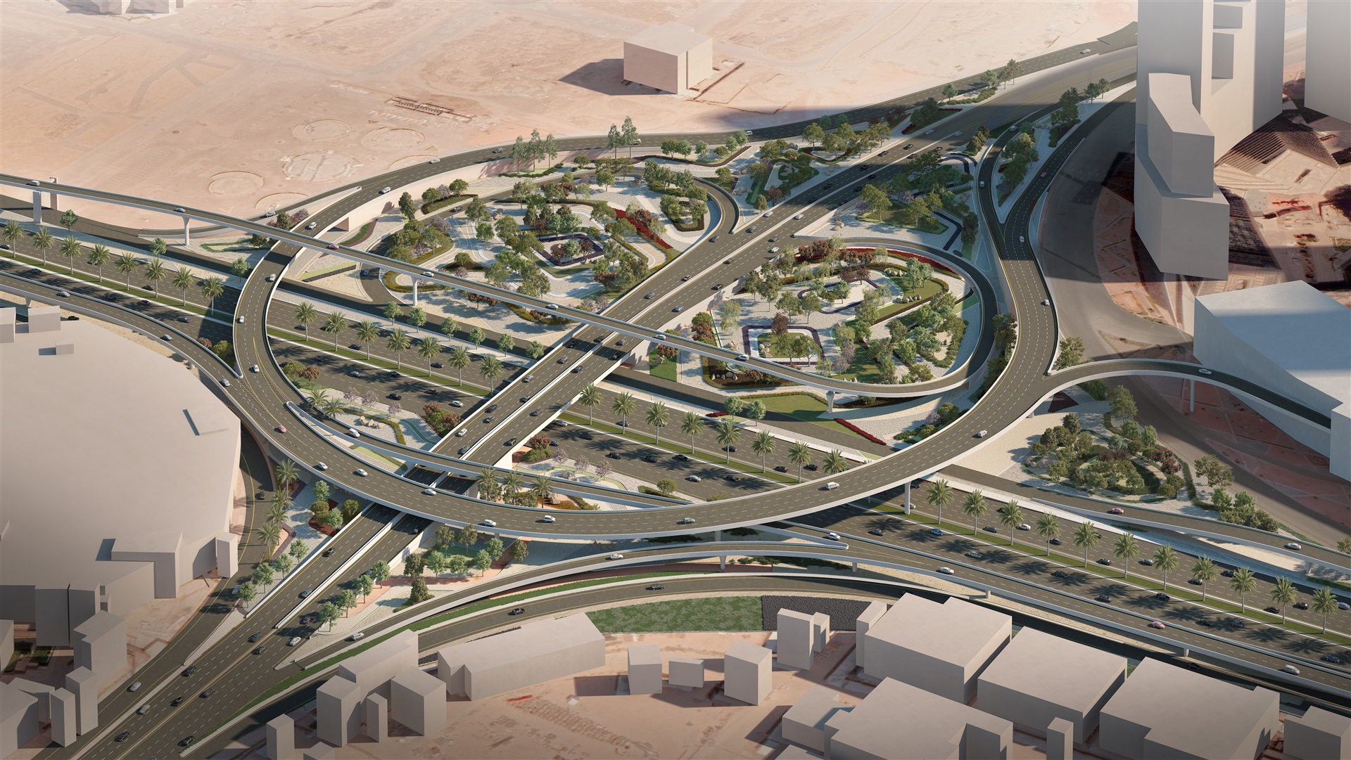 مشروع تطوير شبكة الطرق المحيطة بمركز الملك عبدالله المالي