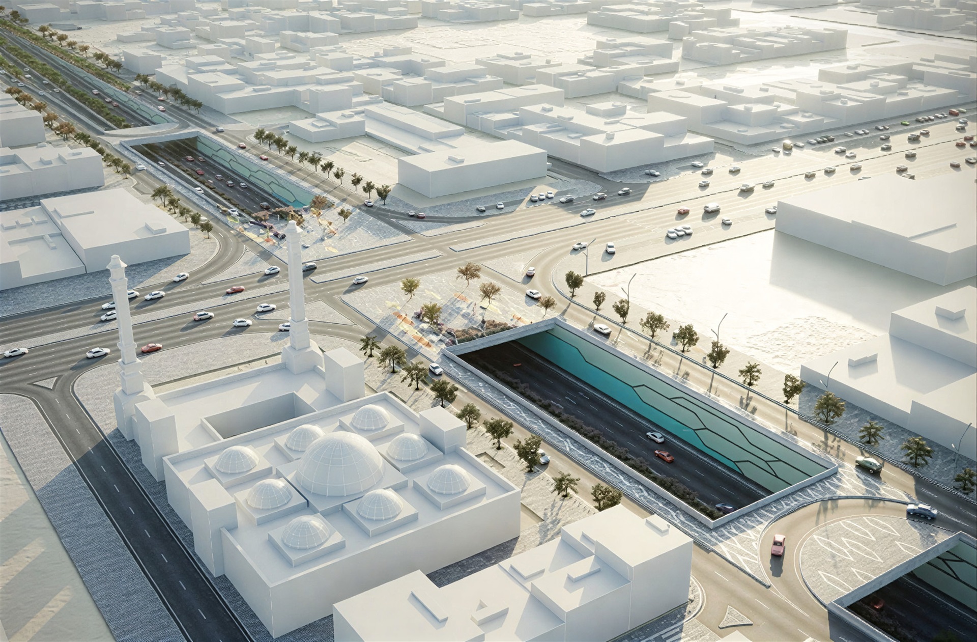 تطوير محور طريق الثمامة