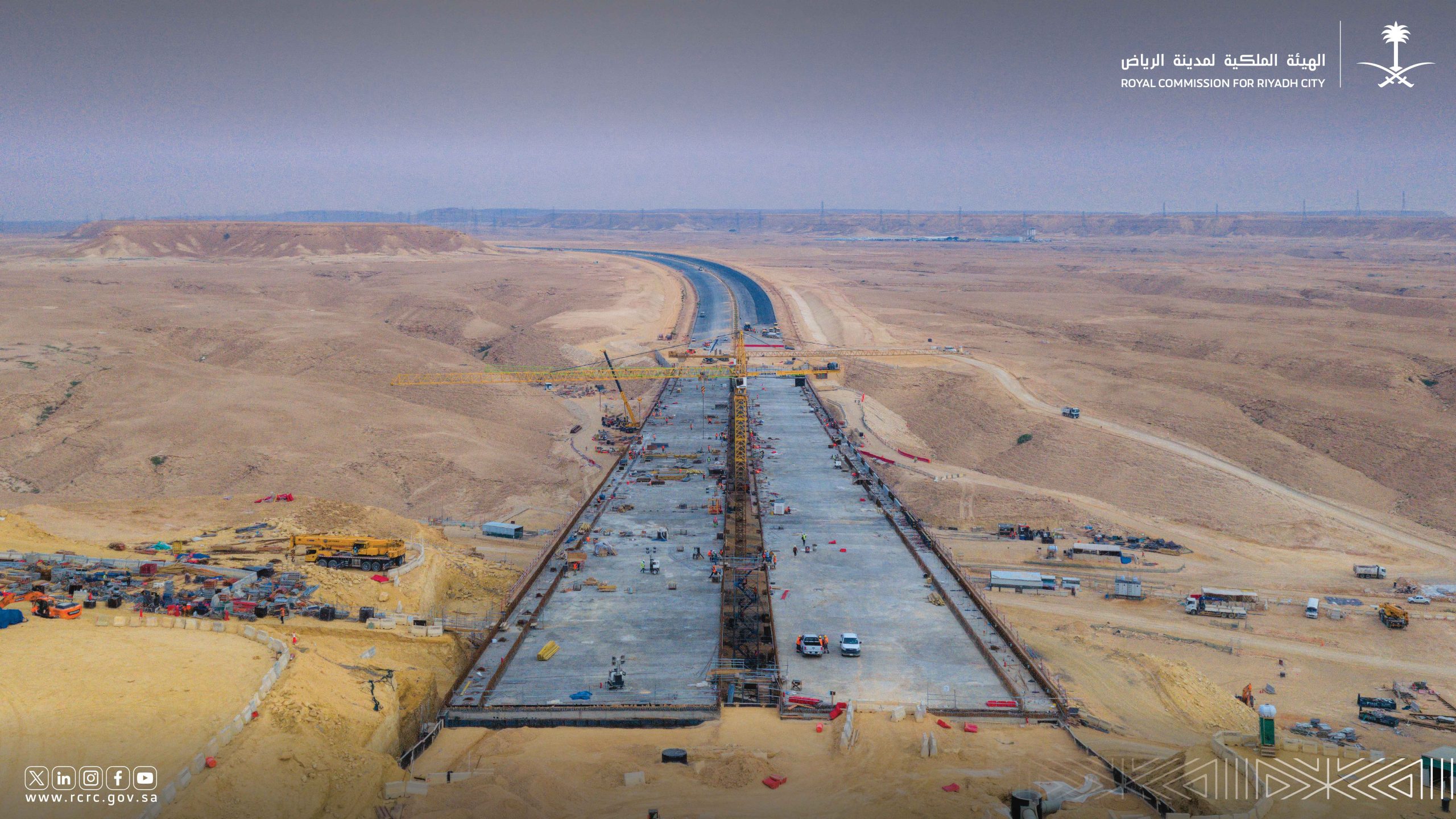 RCRC Achieves 65% Completion on Taif Road Extension Project